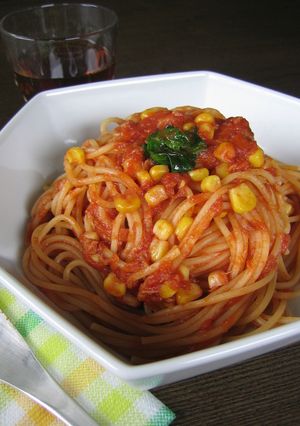 ストック缶詰で★ツナコーンナポリタン♪-レシピのメイン写真