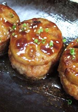カリっと美味しい☆レンコンのはさみ焼き☆-レシピのメイン写真