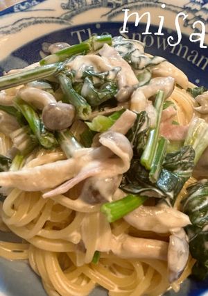 ほうれん草とベーコンのクリームパスタ☆-レシピのメイン写真