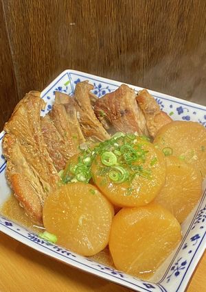 スペアリブと大根の味噌煮込み-レシピのメイン写真