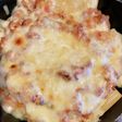魚焼きグリルでミートソースグラタン