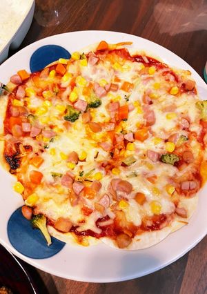 餃子の皮ピザ 〜ケチャップソース〜-レシピのメイン写真