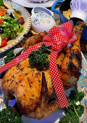 クリスマス　ローストチキン　丸鶏-レシピのメイン写真