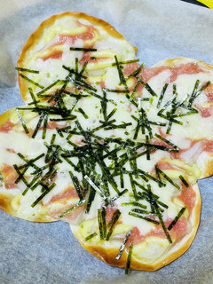 パスタソースで明太モチピザ-レシピのメイン写真