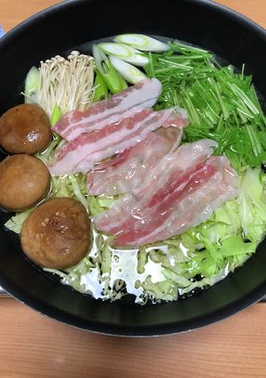 千切キャベツの豚しゃぶ(白だし柚子胡椒)-レシピのメイン写真