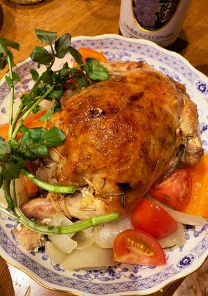 骨無し！ローストチキン☆ピラフ詰め-レシピのメイン写真
