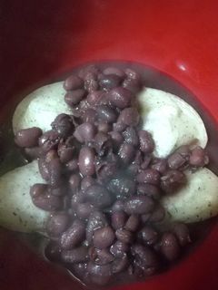 焼き餅に小豆炊いたんかけ-レシピのメイン写真