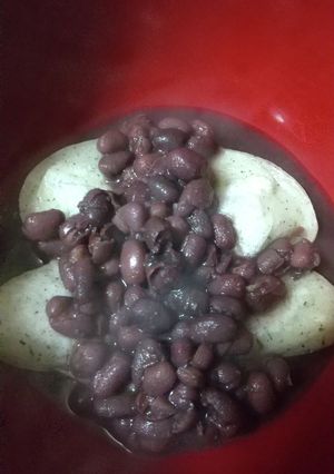 焼き餅に小豆炊いたんかけ-レシピのメイン写真