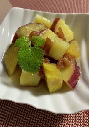 さつま芋の梅煮〜♪-レシピのメイン写真