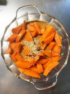 漬時間無きな粉味噌醤油味甘酢人参浅漬け-レシピのメイン写真