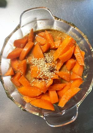 漬時間無きな粉味噌醤油味甘酢人参浅漬け-レシピのメイン写真