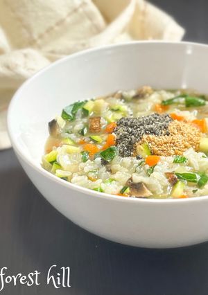 韓国風・たっぷり野菜のお粥-レシピのメイン写真
