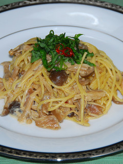 きのこの醤油漬けで乳(ニュー)パスタ ♪-レシピのメイン写真