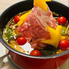 รูปของ クリスマスツリー鍋☆ごま油とニンニク醤油