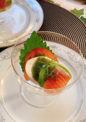 クリスマスカラー前菜-レシピのメイン写真