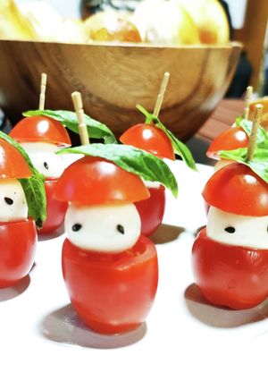 サンタのカプレーゼ-レシピのメイン写真