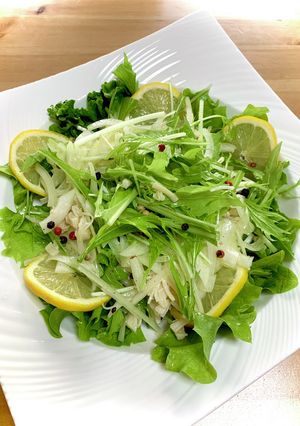 帆立と水菜のサラダ-レシピのメイン写真