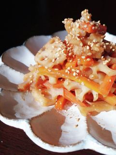 人参と蓮根のきんぴら-レシピのメイン写真