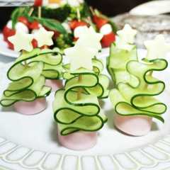 รูปของ スライス胡瓜ツリー