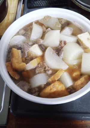 牛すじと大根揚げ煮込み-レシピのメイン写真