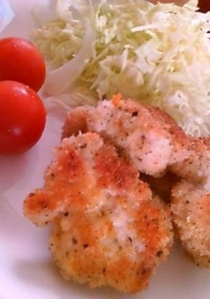 ﾁｰｽﾞ風味☆鶏胸肉のパン粉焼き-レシピのメイン写真