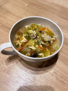 キャベツとしめじのたまごスープ-レシピのメイン写真