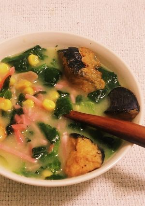 “ポパイコーンスープ旨々鮮やか”-レシピのメイン写真