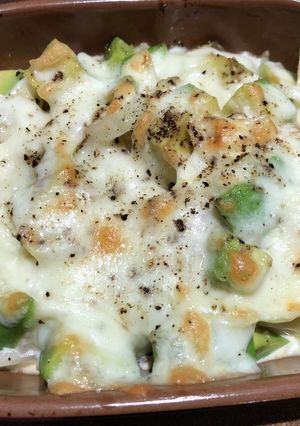玉ねぎとアボカドの【チーズ焼き】-レシピのメイン写真