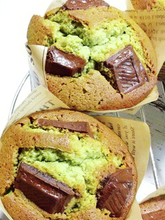 抹茶マフィン*ダークチョコチャンク-レシピのメイン写真