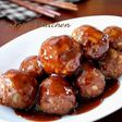 **れんこん入り肉団子の甘酢あんかけ**