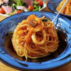 รูปของ 簡単☆冷凍シーフードミックスで本格パスタ