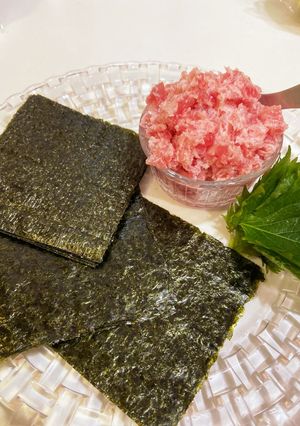 簡単!時短!マグロたたきの海苔巻き-レシピのメイン写真