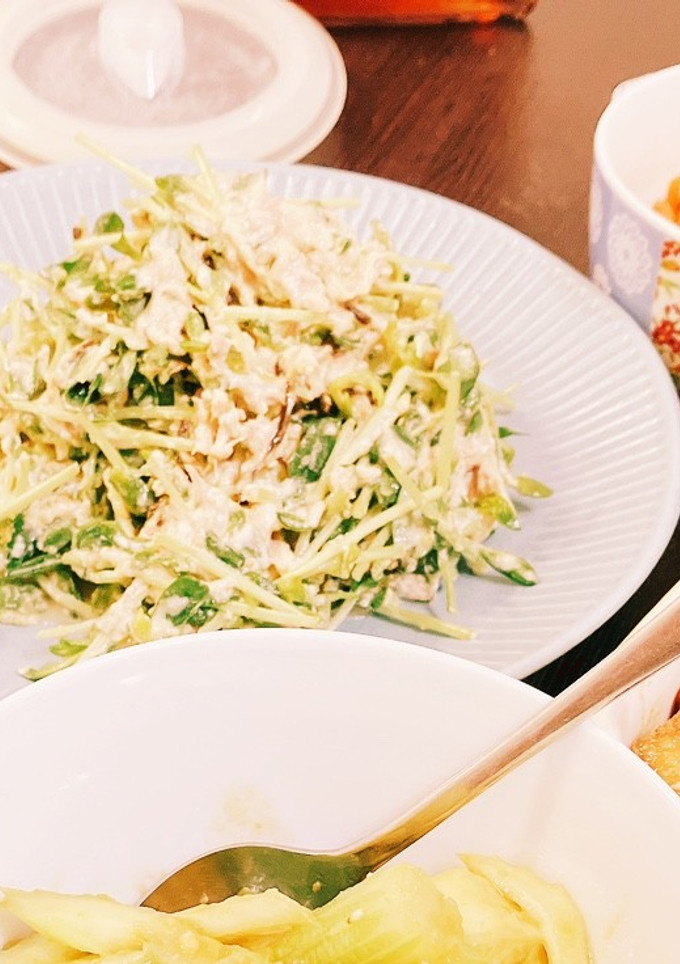 豆苗とツナの白和え☆かんたん-レシピのメイン写真