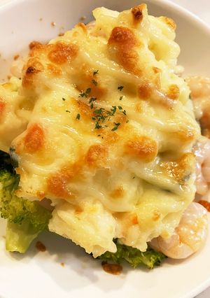 ポテトサラダをグラタン風に変身☆-レシピのメイン写真