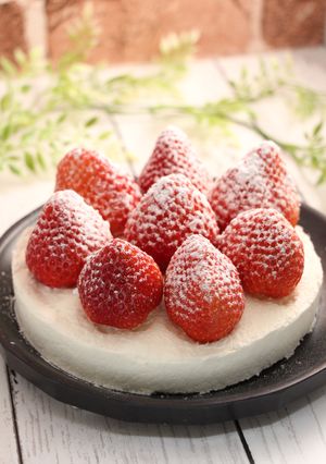 糖質オフ！米粉ショートケーキ-レシピのメイン写真