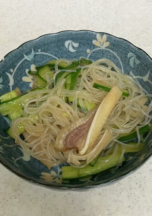 豚耳ときゅうりと春雨の和え物-レシピのメイン写真