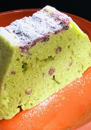 お正月に抹茶のヘルシー米粉ケーキ-レシピのメイン写真