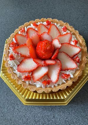 苺レアチーズタルト　デコレーションのみ-レシピのメイン写真