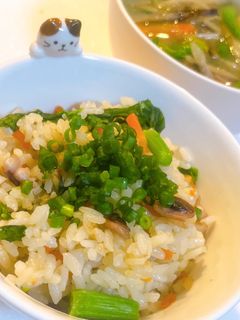 たこわさびで♪炊き込みご飯(たこ飯風)-レシピのメイン写真