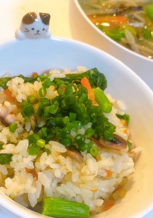 たこわさびで♪炊き込みご飯(たこ飯風)-レシピのメイン写真