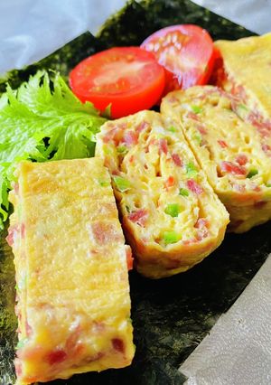カラフル玉子の・海苔弁当-レシピのメイン写真