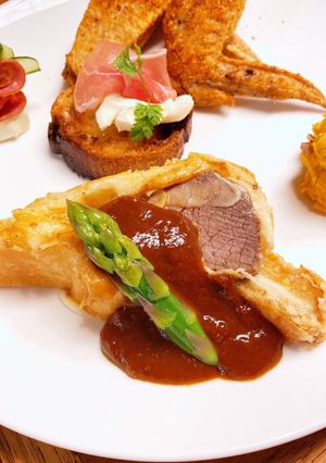 牛モモ肉とマッシュポテトのパイ包み☆-レシピのメイン写真