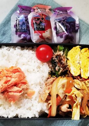 野菜炒め弁当(12.26)-レシピのメイン写真