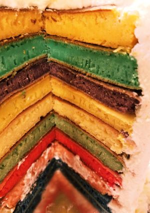 虹色パンケーキ-レシピのメイン写真