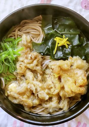 舞茸天ぷらで！年越しそば♪-レシピのメイン写真