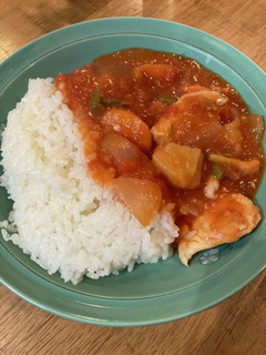 鶏むね肉のハヤシトマト♪-レシピのメイン写真