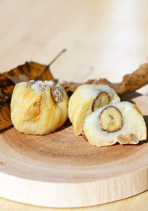 時短＆低カロリー和菓子♪芋栗豆の茶巾絞り-レシピのメイン写真