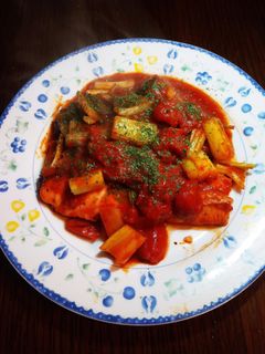 簡単☆鮭とセロリのトマト煮込み-レシピのメイン写真