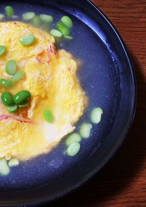 フライパンひとつ！カニカマ玉の塩あんかけ-レシピのメイン写真