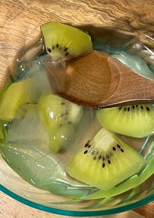 肉料理に合うアロエとキウイのデザート-レシピのメイン写真